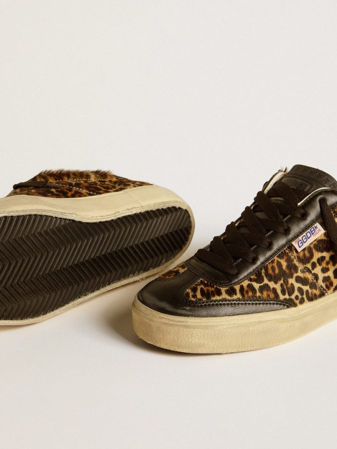 Soul Star in leopard-print pony skin with black nappa leather heel tab and inserts - Image 3