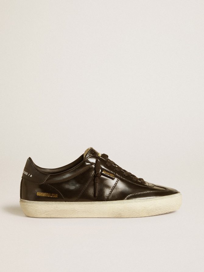 Women’s Soul Star in black patent leather with black leather heel tab