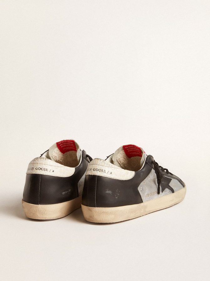 Super-Star LTD in metallic leather with black leather star and inserts - Image 4
