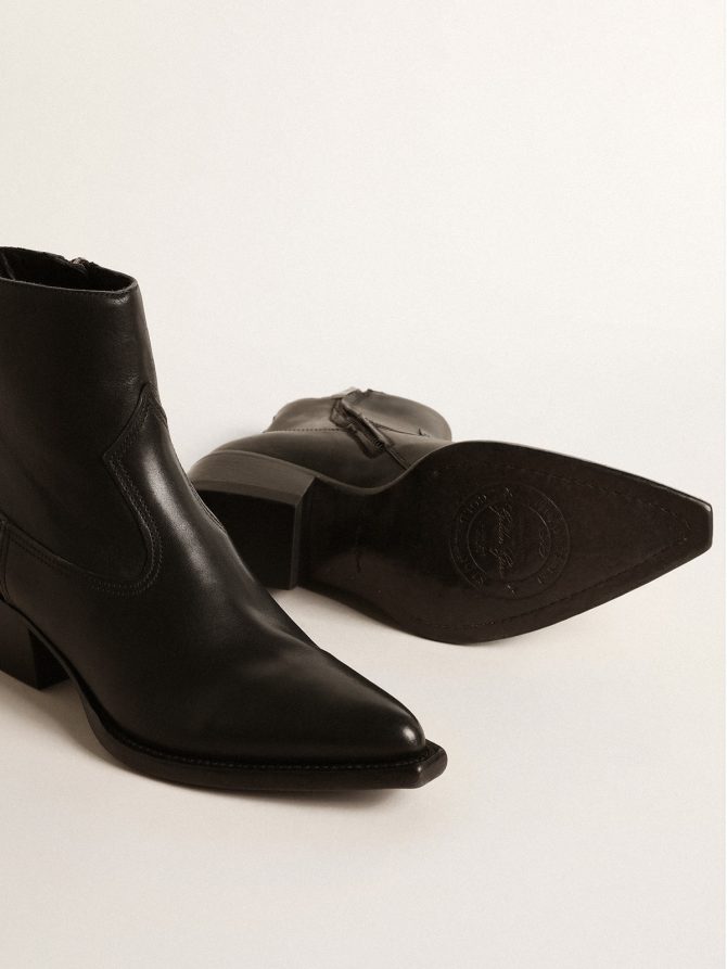 Women’s Debbie boots in black leather - Image 3