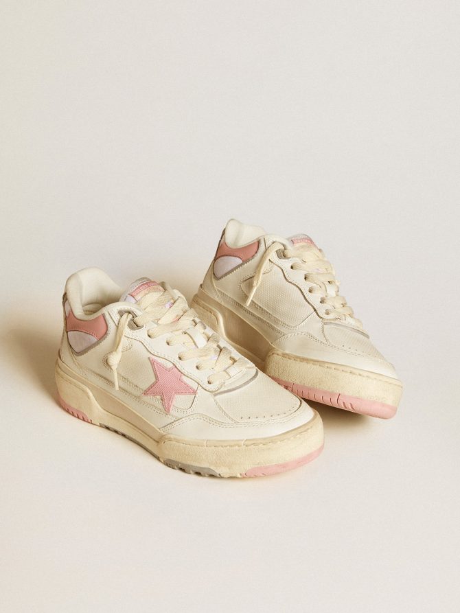 Women’s Forty2 with pink star and white leather heel tab - Image 2
