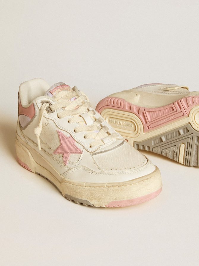 Women’s Forty2 with pink star and white leather heel tab - Image 3