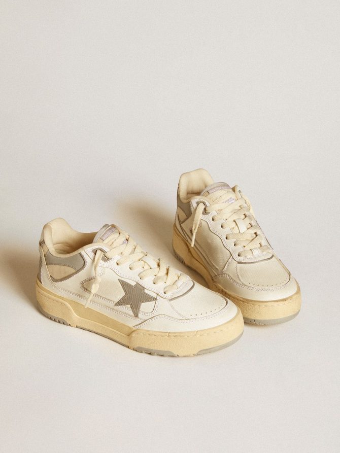 Women’s Forty2 with grey star and white leather heel tab - Image 2