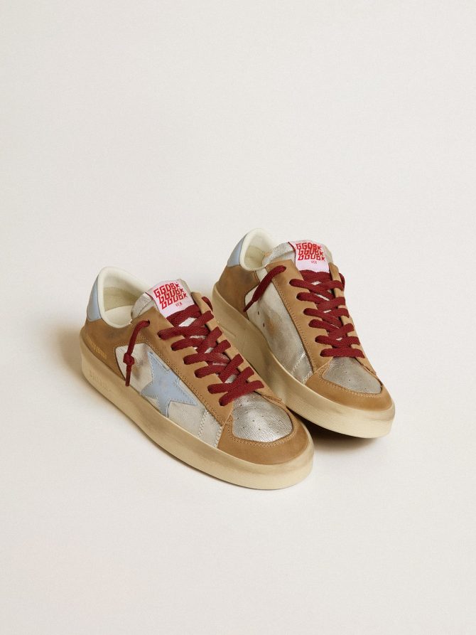 Women’s silver Stardan LTD with light blue leather star and nubuck inserts - Image 2