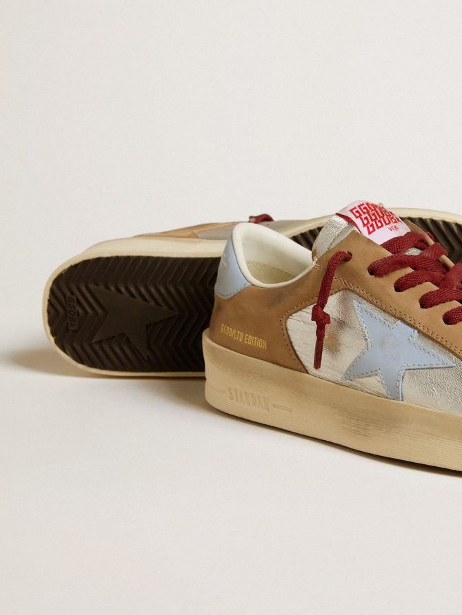 Women’s silver Stardan LTD with light blue leather star and nubuck inserts - Image 3