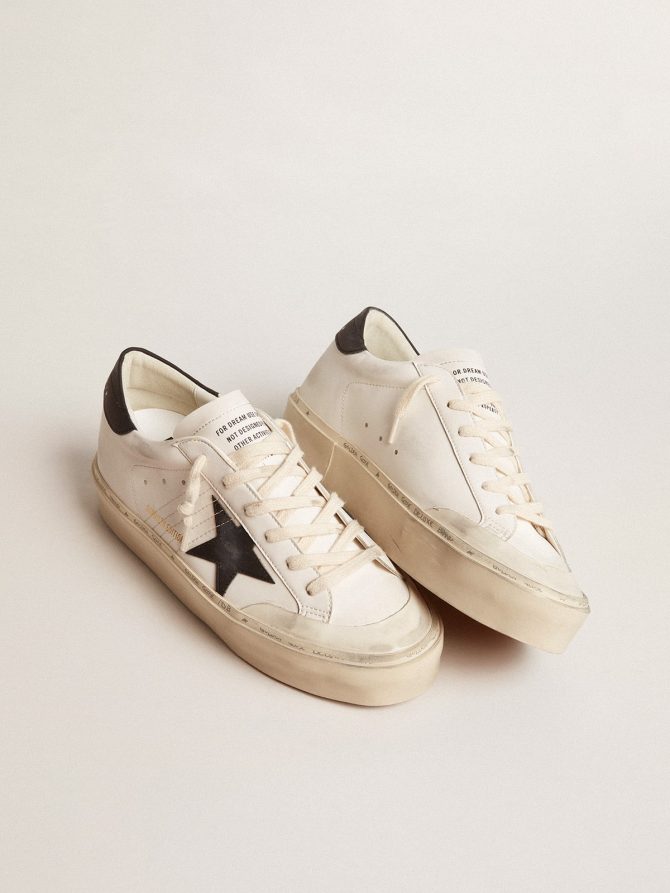 Woman’s white bio-based Hi Star LTD with black bio-based star and heel tab - Image 2