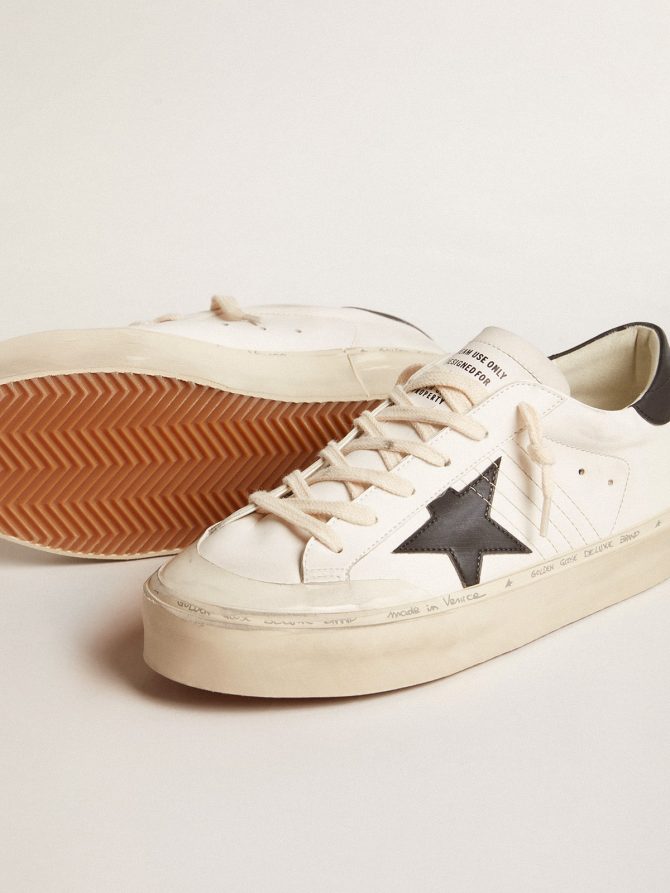 Woman’s white bio-based Hi Star LTD with black bio-based star and heel tab - Image 3