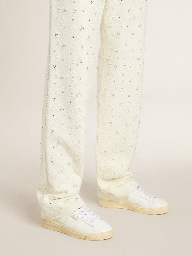 Matchstar in leather with peach pink heel tab - Image 3