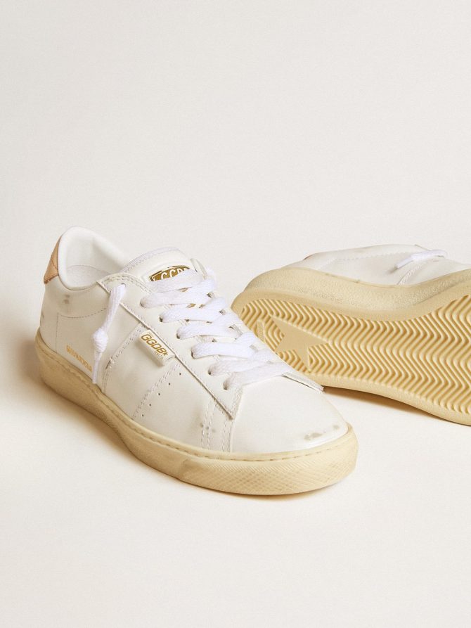 Matchstar in leather with peach pink heel tab - Image 4
