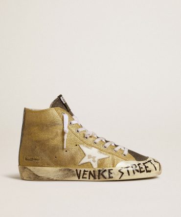 Women’s Francy LAB in golden glitter with white leather star