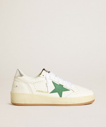 Women’s Ball Star with green leather star and metallic leather heel tab