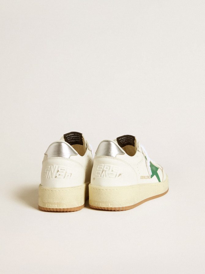 Women’s Ball Star with green leather star and metallic leather heel tab - Image 4