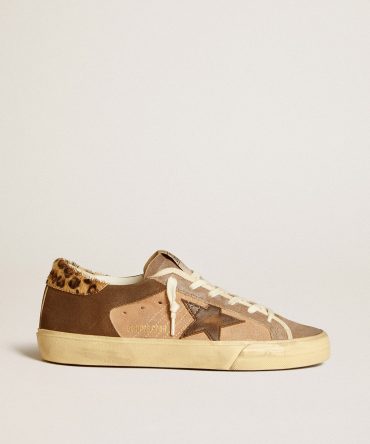 Women’s Super-Star in suede with leather star and pony skin heel tab
