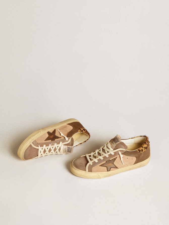 Women’s Super-Star in suede with leather star and pony skin heel tab - Image 2