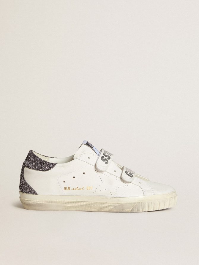 Bio-based Old School with perforated star and glitter heel tab
