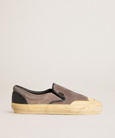 Women’s VCE Penstar in dove-gray suede with black leather heel tab