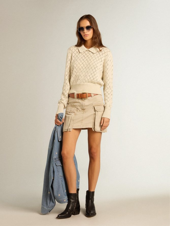 Women’s denim jacket with floral embroidery - Image 3