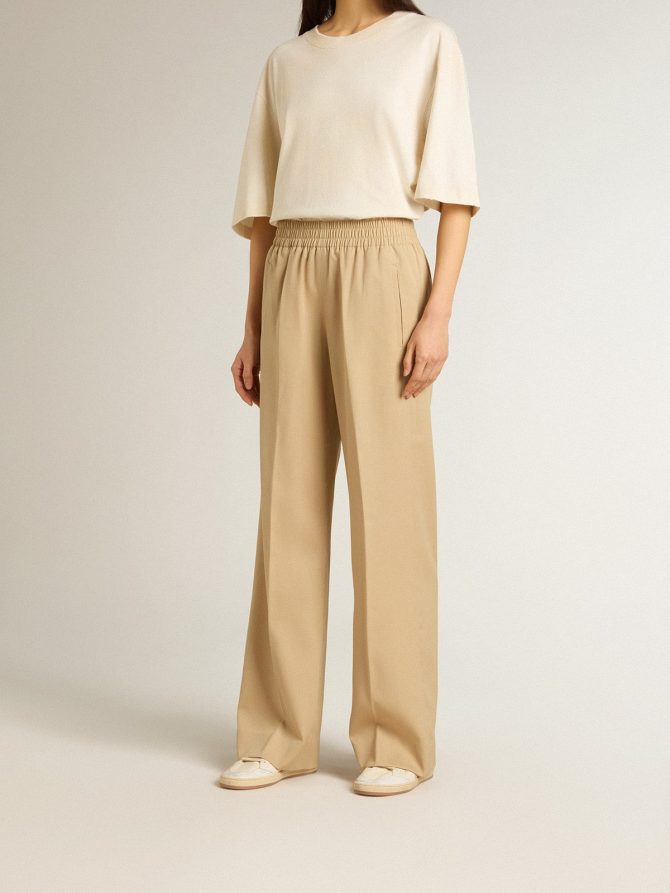 Women’s sand-colored joggers - Image 2