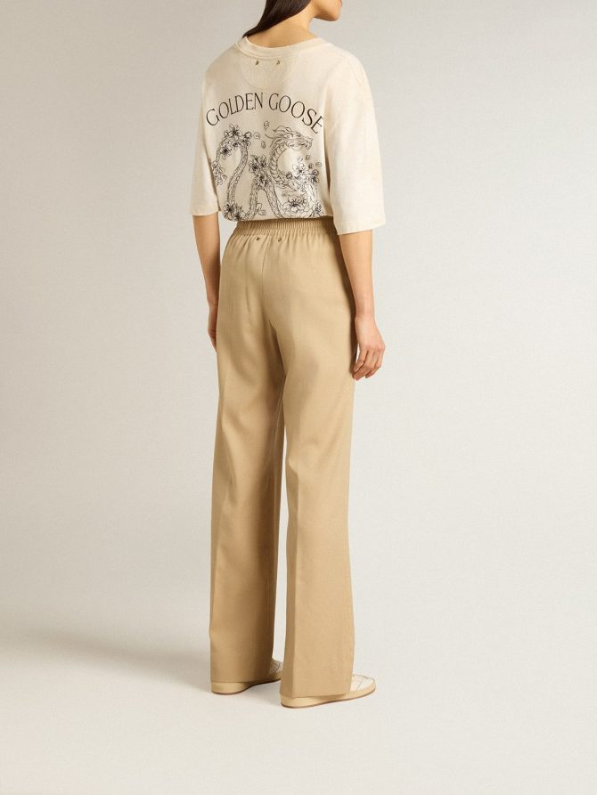 Women’s sand-colored joggers - Image 4