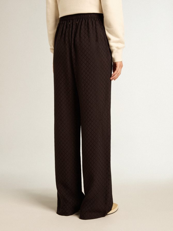 Women’s black viscose joggers - Image 4
