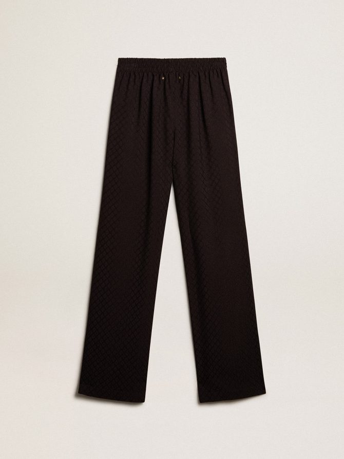 Women’s black viscose joggers - Image 5