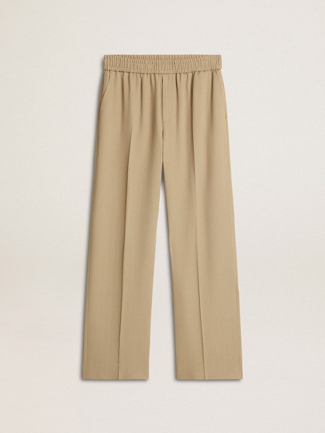 Women’s travertine-colored joggers