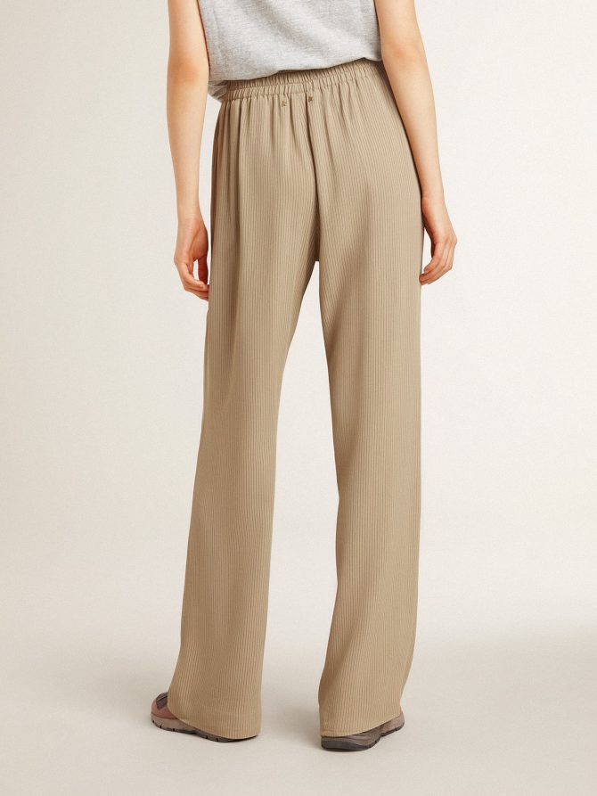 Women’s travertine-colored joggers - Image 4