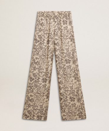 Women’s joggers with floral print