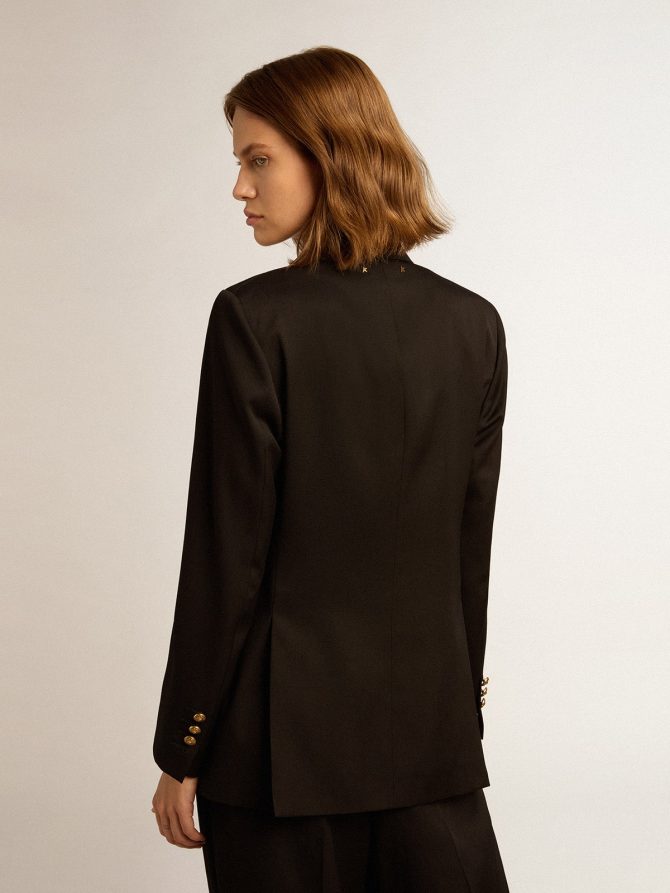 Women’s black double-breasted blazer - Image 4