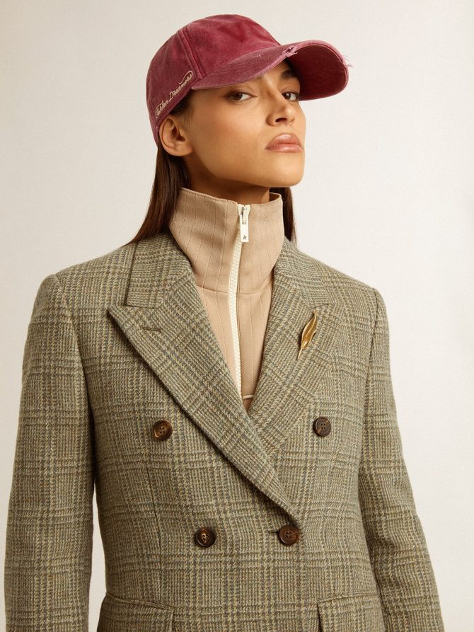 Women’s double-breasted blazer in Shetland wool - Image 6