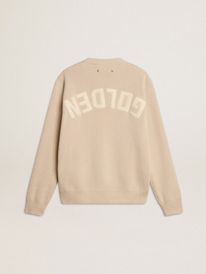 Women’s beige sweater with ‘Golden’ lettering on the back - Image 7