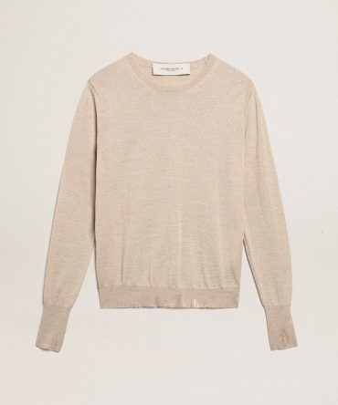 Women’s sweater in light brown merino wool