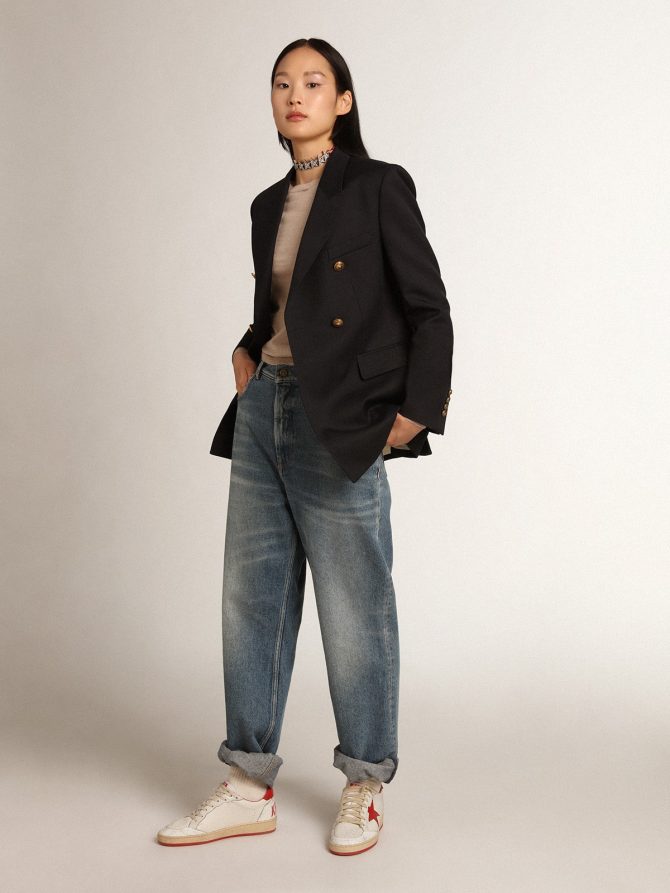 Women’s sweater in light brown merino wool - Image 3