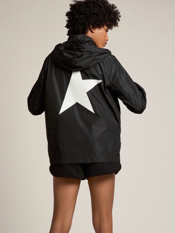 Women’s windcheater with contrasting white logo and star - Image 4