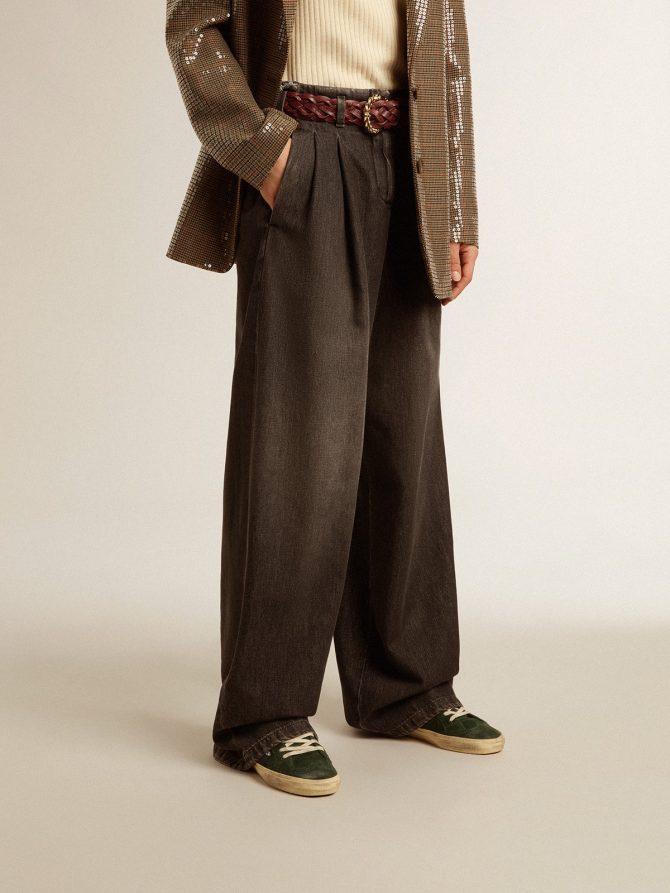 Women’s medium-wash cotton pants - Image 3