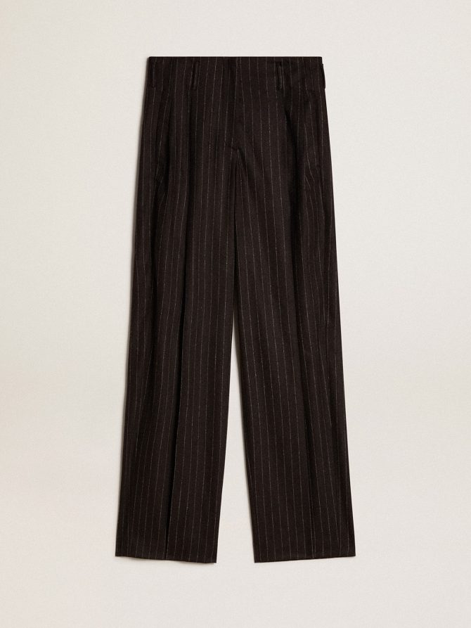 Women’s pants in dark gray wool