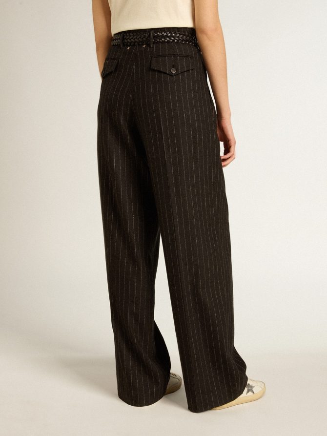 Women’s pants in dark gray wool - Image 4