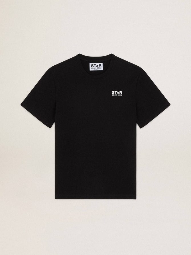 Black Star Collection T-shirt with contrasting white logo and star