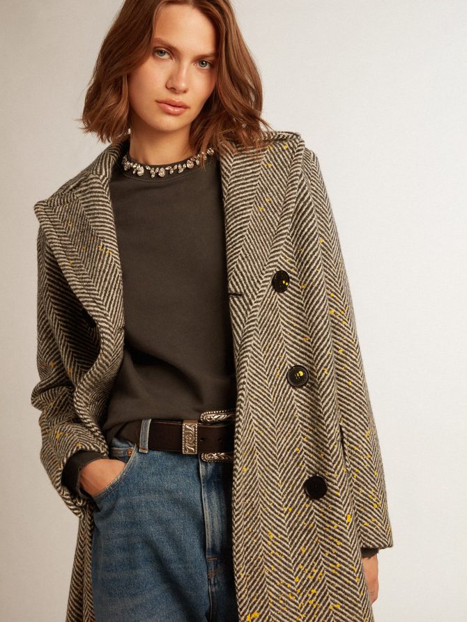 Women’s anthracite gray sweatshirt with crystals - Image 2