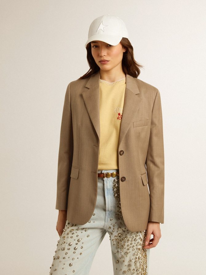 Women’s dove-gray double-breasted blazer - Image 3