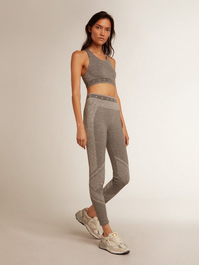 Gray melange athletic top - Image 3