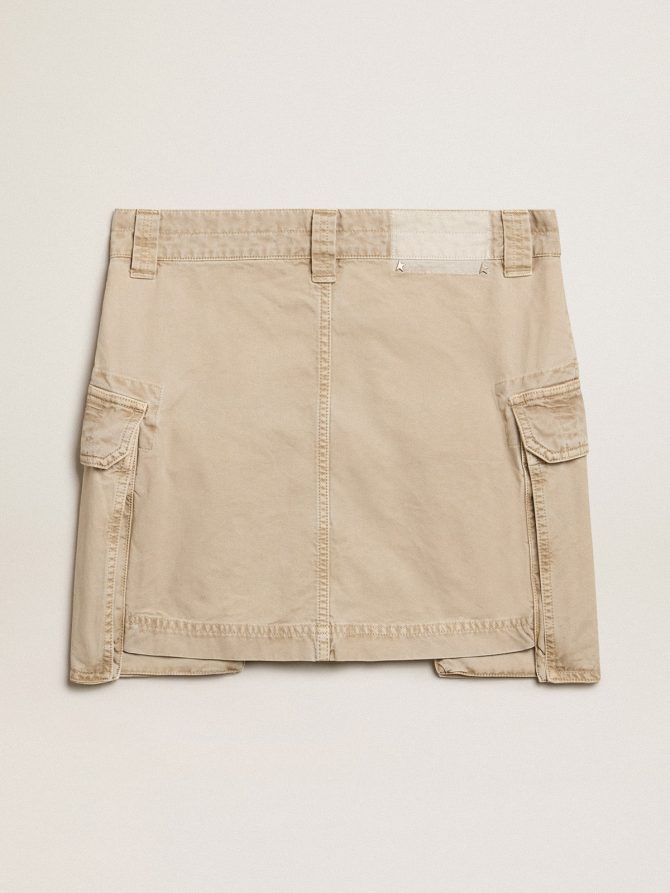 Khaki-colored cargo skirt - Image 5