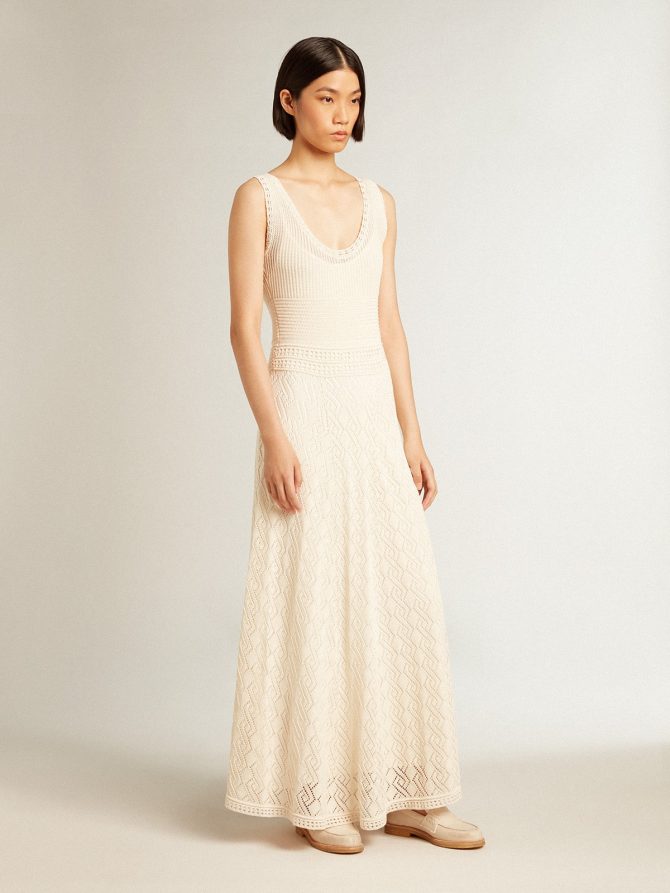 Ecru-colored tank dress - Image 2