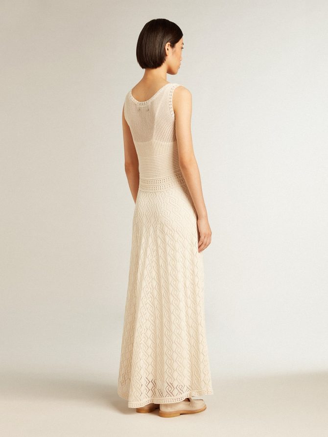 Ecru-colored tank dress - Image 4