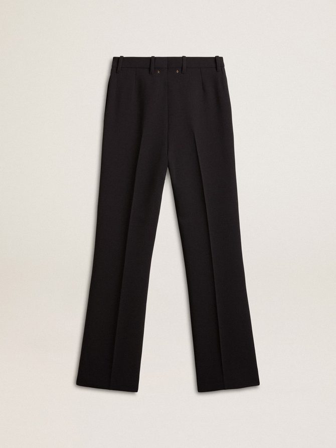 Women’s soft black pants in wool blend - Image 6