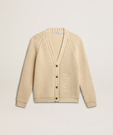 Women’s cotton cardigan with embroidery on the front