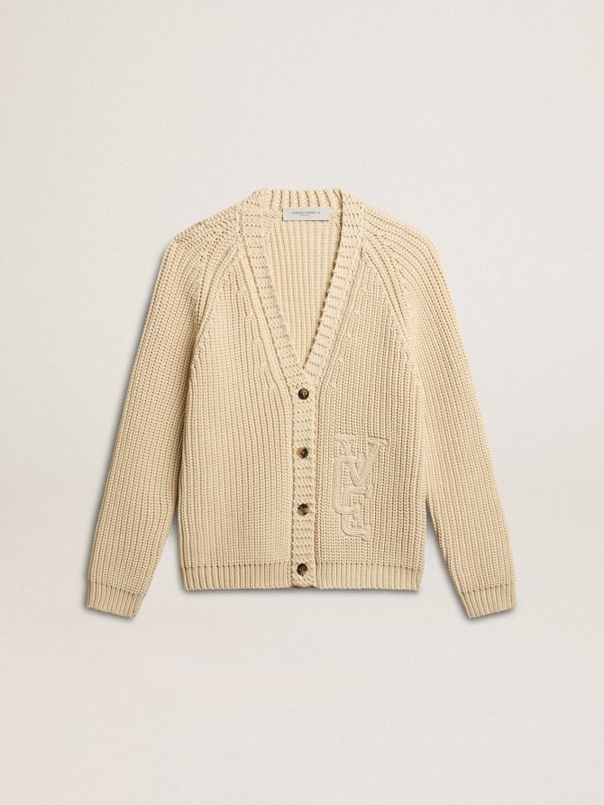 Women’s cotton cardigan with embroidery on the front