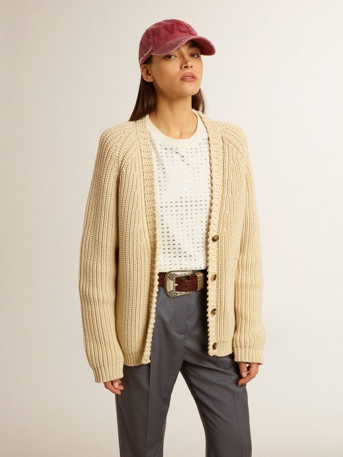 Women’s cotton cardigan with embroidery on the front - Image 5