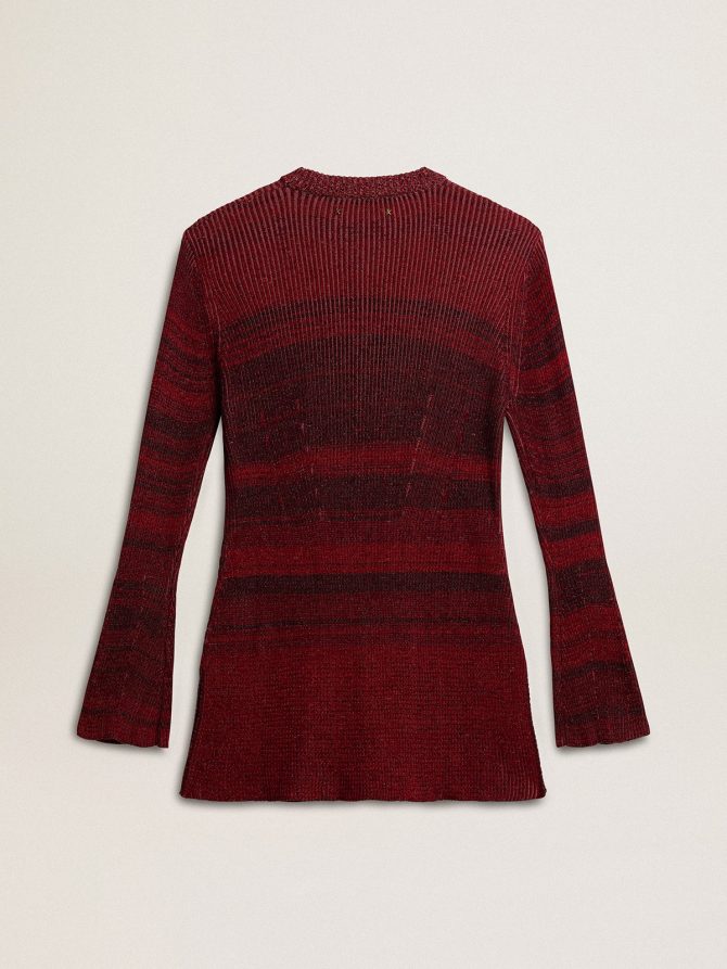Irregular-striped cotton dress - Image 2