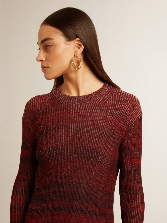 Irregular-striped cotton dress - Image 6
